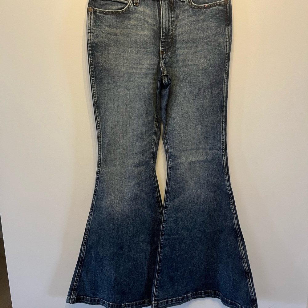 WRANGLER RETRO Women's Blue Flared Jeans